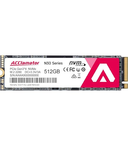 Amazon | Monster Storage NVMe SSD PCIee Gen3×4 M.2 Type 2280 内蔵